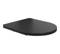 Mexen lunette de toilette à descente amortie slim, duroplast, noir mat - 39100185 5915 5907709126398