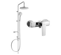 Mexen Lynx Carl ensemble de douche apparent avec pommeau de douche et mitigeur, chrome - 745940240-00 6114 5907709181977