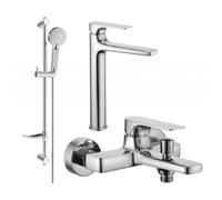 Mexen Lynx DF40 ensemble de baignoire, chrome - 745913DF40-00 5583 5907709185418