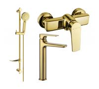 Mexen Lynx DF40 ensemble de douche, doré - 745914DF40-50 5616 5907709185746