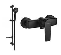 Mexen Lynx DF40 robinet de douche avec ensemble de douche, noir - 74594DF40-70 5657 5907709187443
