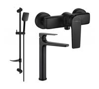 Mexen Lynx DF62 ensemble de douche, noir - 745914DF62-70 5614 5907709185722