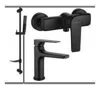 Mexen Lynx DF72 ensemble de douche, noir - 745904DF72-70 5603 5907709185616