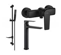 Mexen Lynx DF72 ensemble de douche, noir - 745914DF72-70 5619 5907709185777