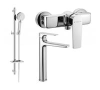 Mexen Lynx DQ40 ensemble de douche, chromé - 745914DQ40-00 5607 5907709185654