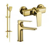 Mexen Lynx DQ62 ensemble de douche, doré - 745904DQ62-50 5589 5907709185470