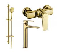 Mexen Lynx DQ62 ensemble de douche, doré - 745914DQ62-50 5605 5907709185630