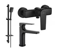 Mexen Lynx DQ62 ensemble de douche, noir - 745904DQ62-70 5590 5907709185487