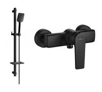Mexen Lynx DQ62 robinet de douche avec ensemble de douche, noir - 74594DQ62-70 5646 5907709187337