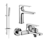 Mexen Lynx DQ72 ensemble de bain, chromé - 745903DQ72-00 5562 5907709185203