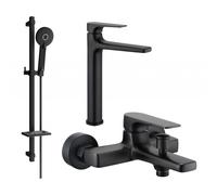 Mexen Lynx DQ40 kit de bain, noir - 745913DQ40-70 5577 5907709185357