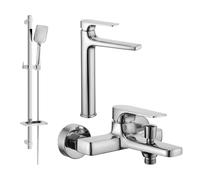 Mexen Lynx DQ62 ensemble de baignoire, chrome - 745913DQ62-00 5572 5907709185302