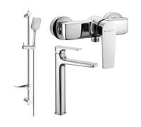 Mexen Lynx Ensemble de douche DF62, chrome - 745914DF62-00 5612 5907709185708
