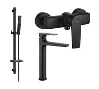 Mexen Lynx Ensemble de douche DQ72, noir - 745914DQ72-70 5611 5907709185692