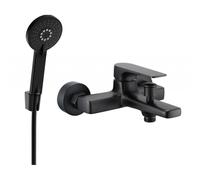 Mexen Lynx R40 robinet de baignoire avec ensemble de douche, noir - 74593R40-70 5641 5907709187283