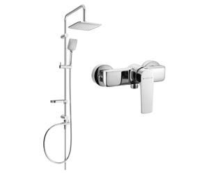 Mexen Lynx Sven ensemble de douche externe avec douche de tête et batterie de douche, chrome - 745940262-00 6115 5907709181984