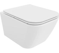 Mexen Madox Cuvette de WC sans rebord avec plaque mince à chute lente, duroplast, blanc - 30154000