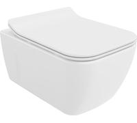 Mexen Margo Cuvette de WC sans rebord avec plaque mince à chute lente, duroplast, blanc - 30420800