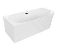 Mexen Mia baignoire autoportante d'angle gauche 160 x 75 cm, blanche, trop-plein noir - 52691607500L-70 46270 5905315382580
