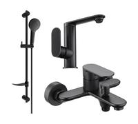 Mexen Milo DF05 ensemble baignoire, noir - 713053DF05-70 5671 5907709185890