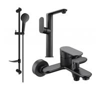 Mexen Milo DF05 ensemble de baignoire, noir - 713153DF05-70 5683 5907709186019