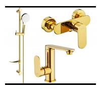 Mexen Milo DF05 ensemble de douche, doré - 713054DF05-50 5694 5907709186125