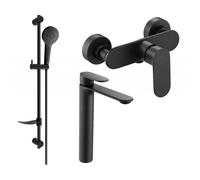 Mexen Milo DF05 ensemble de douche, noir - 71314DF05-70 5701 5907709186194