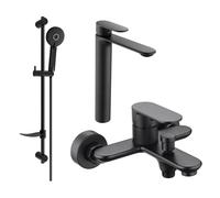 Mexen Milo DF40 ensemble de bain, noir - 71313DF40-70 5674 5907709185920