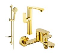 Mexen Milo DF40 ensemble de baignoire, doré - 713153DF40-50 5679 5907709185975