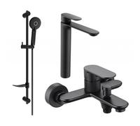 Mexen Milo DF40 ensemble de bain, noir - 71313DF40-70 5674 5907709185920