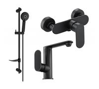 Mexen Milo DF40 ensemble de douche, noir - 713054DF40-70 5692 5907709186101