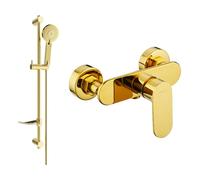 Mexen Milo DF40 robinet de douche avec ensemble de douche, or - 7134R40-50 5733 5907709186965