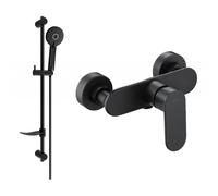 Mexen Milo DF40 robinet de douche avec ensemble de douche, noir - 7134R40-70 5734 5907709186972