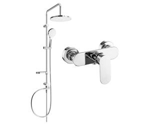 Mexen Milo Ensemble de douche apparent Erik avec pomme de douche et mitigeur, chrome - 71340205-00 6057 5907709181410