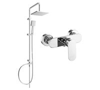 Mexen Tord ensemble de douche externe avec pomme de douche et robinetterie de douche Milo, chrome - 71340200-00 6056 5907709181403