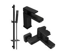 Mexen Mino Ensemble de baignoire DQ77, noir - 72403DQ77-70 3380 5907709180031