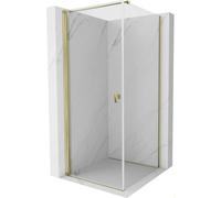 Mexen Mist-B cabine de douche pivotante 70 x 70 cm, transparent, or - 8A2T-070-070-50-00 77620 5905315666055