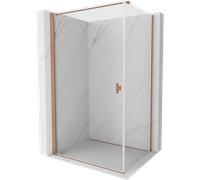 Mexen Mist-B cabine de douche pivotante 75 x 110 cm, transparent, cuivre brossé - 8A2T-075-110-65-00 78165 5905315667816