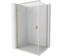 Mexen Mist-B cabine de douche pivotante 80 x 70 cm, transparent, or - 8A2T-080-070-50-00 77622 5905315666079