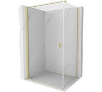 Mexen Mist-B cabine de douche pivotante 80 x 85 cm, transparent, or brossé - 8A2T-080-085-55-00 78074 5905315666918