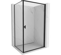 Mexen Mist-B cabine de douche pivotante droite 80 x 110 cm, cadre noir, noir - 8A2T-080-110-70-70-P 78783 5905315670342
