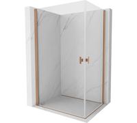 Mexen Mist-B Duo cabine de douche battante 100 x 85 cm, transparent, cuivre brossé - 8A2-100-085-65-00 78466 5905315672148