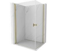Mexen Mist-B Duo cabine de douche pivotante 85 x 80 cm, transparent, or - 8A2-085-080-50-00 78277 5905315671516