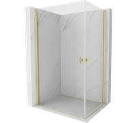 Mexen Mist-B Duo cabine de douche pivotante 95 x 85 cm, transparent, or brossé - 8A2-095-085-55-00 78356 5905315671851