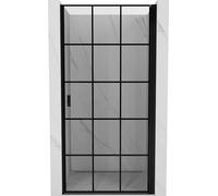 Mexen Mist-B Porte de cabine de douche ouverture à droite 90 cm, grille noire, noire - 8A2-090-000-70-77-P