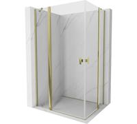 Mexen Mist Duo cabine de douche avec porte battante 105 x 70 cm, transparent, dorée - 8A4-105-070-50-00 71281 5905315601612