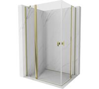 Mexen Mist Duo cabine de douche pivotante 105 x 100 cm, transparent, or - 8A4-105-100-50-00 71333 5905315602060