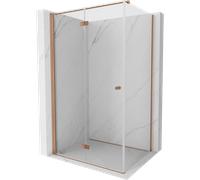 Mexen Mist-F cabine de douche pliable gauche 70 x 120 cm, transparent, cuivre brossé - 8A6T-070-120-65-00-L 76930 5905315644718