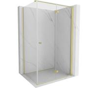 Mexen Mist-F cabine de douche pliante droite 120 x 100 cm, transparent, or - 8A6T-120-100-50-00-P 76497 5905315649546