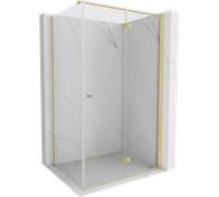 Mexen Mist-F cabine de douche pliante droite 95 x 80 cm, transparent, or brossé - 8A6T-095-080-55-00-P 76766 5905315650047